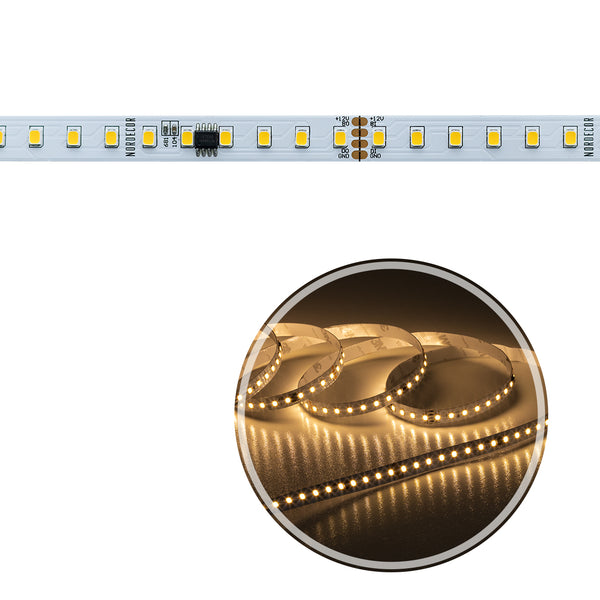 Rolo de Fita LED Efeito Sequencial Adesiva 5m 3000k 120LEDs/M 6W/M 2835 NORDECOR ST2933