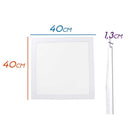 kit 2 Painel Plafon Led 40w Embutir 40x40cm 3000k St1453-Painéis Led-Starlumen