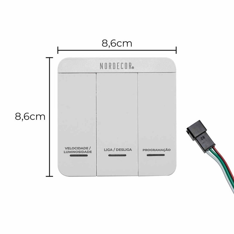 Controlador Multifuncional Nordecor A Pilha P/ Fita LED Sequencial 7106