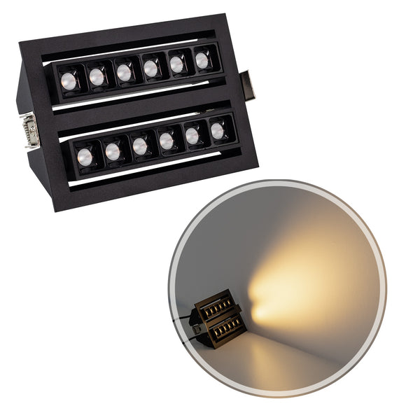 Mini Spot Embutir Soul Direcionável Duplo 2700k 20w 24° 85025 OPUS ST2931