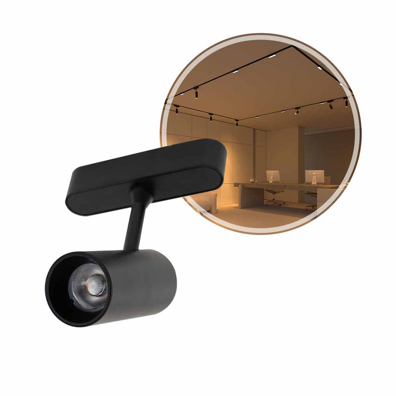 Spot LED Magnético Kay IN 24° 9W Br. Quente 48V P/ Trilho 6557 Nordecor ST3071