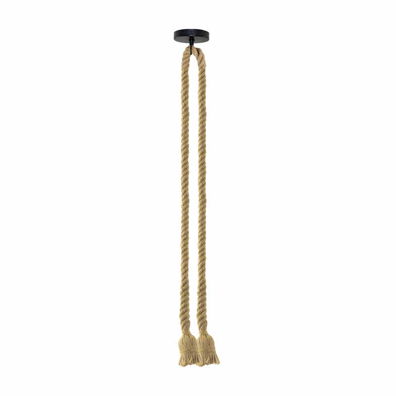 Pendente Soquete Duplo Rustico de Corda 2xE27 LPCR22 ST2972