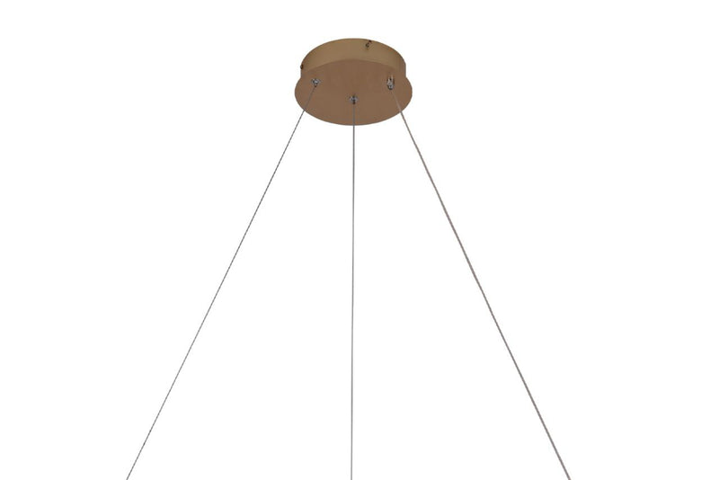 Pendente Milenium Dourado (D)60Cm (C)0Cm (L)0Cm (A)4Cm  1X38W 3000K 2850Lm Led - OC027 - Bella Iluminação