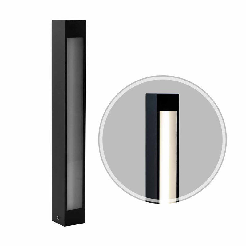 Poste Balizador de Jardim Externo + LED Tubular T8 60cm Starlumen ST2946