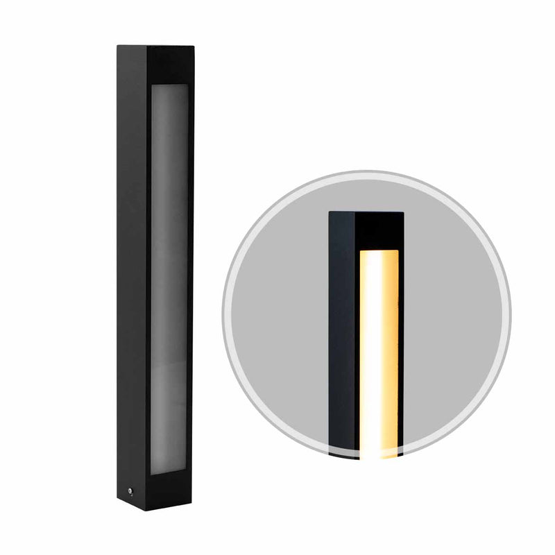 Poste Balizador de Jardim Externo + LED Tubular T8 60cm Starlumen ST2946