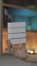 Arandela Slim 3 Frisos Moderna Interna/externa Alumínio Starlumen + LED G9 ST2772