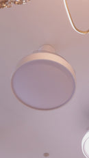 Plafon AIR BASIC Branco e Transparente LED 60W C/ Ventilador Opus 88330 ST2915