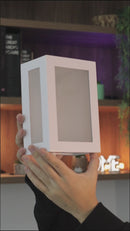 Arandela 5 Vidros Externa Alumínio Vidro Retangular St569