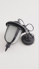 Pendente Colonial Toulouse Class Preto C/ Vidro Tipo Murano AC210T ST3002