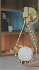 Arandela Pingo Bronze e Globo de Vidro Branco TR002 Bella Iluminação ST2471