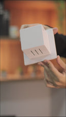 Arandela Box Cubo Pequena 6 Fachos Parede Muro St1317