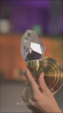 Arandela Cristal 5W Branco Quente Dourada DCB02128 Sindora ST2907