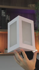 Arandela Triangular Externa Parede Muro Alumínio Vidro St532