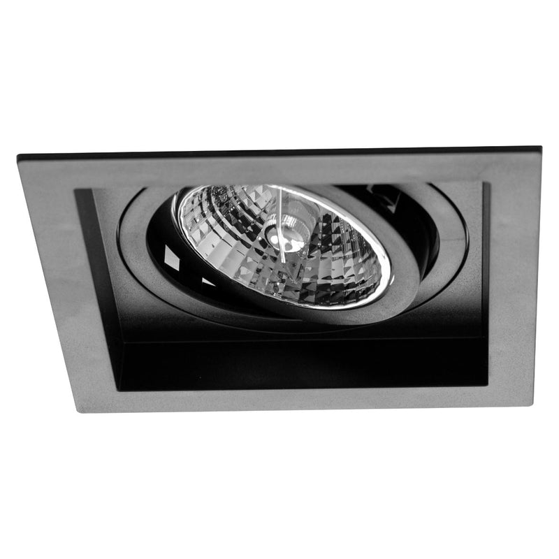 Spot Embutir Recuado Preto 13x13cm P/ LED AR70 GU10 Save Energy SE-330.1052 ST2830