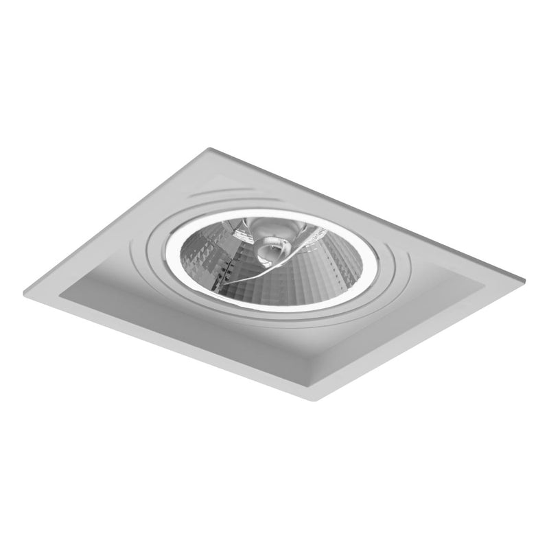 Spot Embutir Recuado Branco 17x17cm P/ LED AR111 GU10 Save Energy SE-330.1064 ST2834