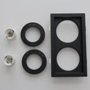 Spot Embutir Duplo Recuado Preto 13x23,5cm P/ 2 PAR20 Save SE-330.2905 ST2829-Save Energy-Starlumen