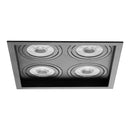 Spot Embutido Quadruplo Recuado Preto 23,5x23,5CM P/ 4 PAR20 E27 Save Energy SE-330.2907 ST2843-Save Energy-Starlumen