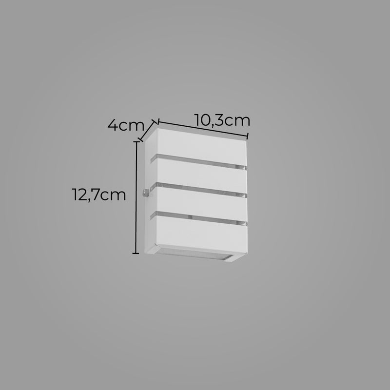 Arandela Slim 3 Frisos Moderna Interna/externa Alumínio Starlumen + LED G9 ST2772