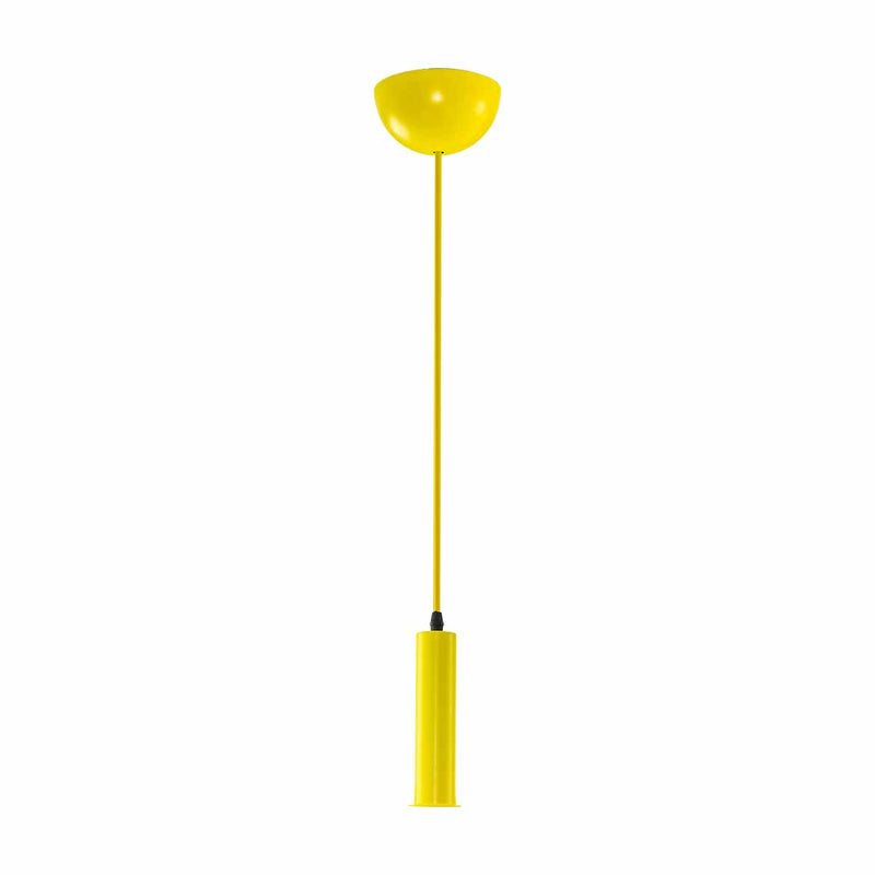 Pendente Soquete Tubo Amarelo em Alumínio C/ Cabo de Corda p/ E27 DS2023L Delis ST3061