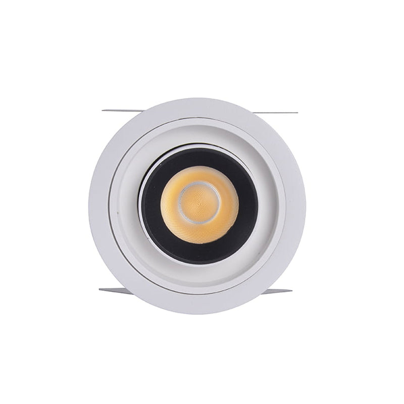 Spot LED Embutir Retrátil AIVA 24° 12W 2700K C/ Facho Direcionável a 360° Nordecor ST2925