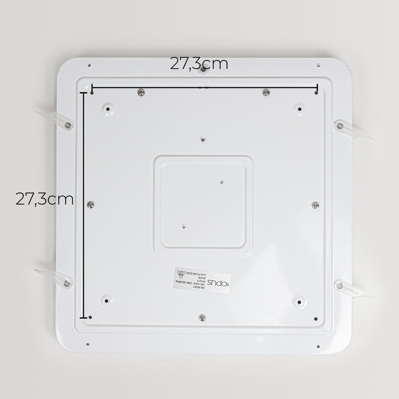 Plafon em Metal e Acrílico Amadeirado Timber 40cm LED 24W ST1936
