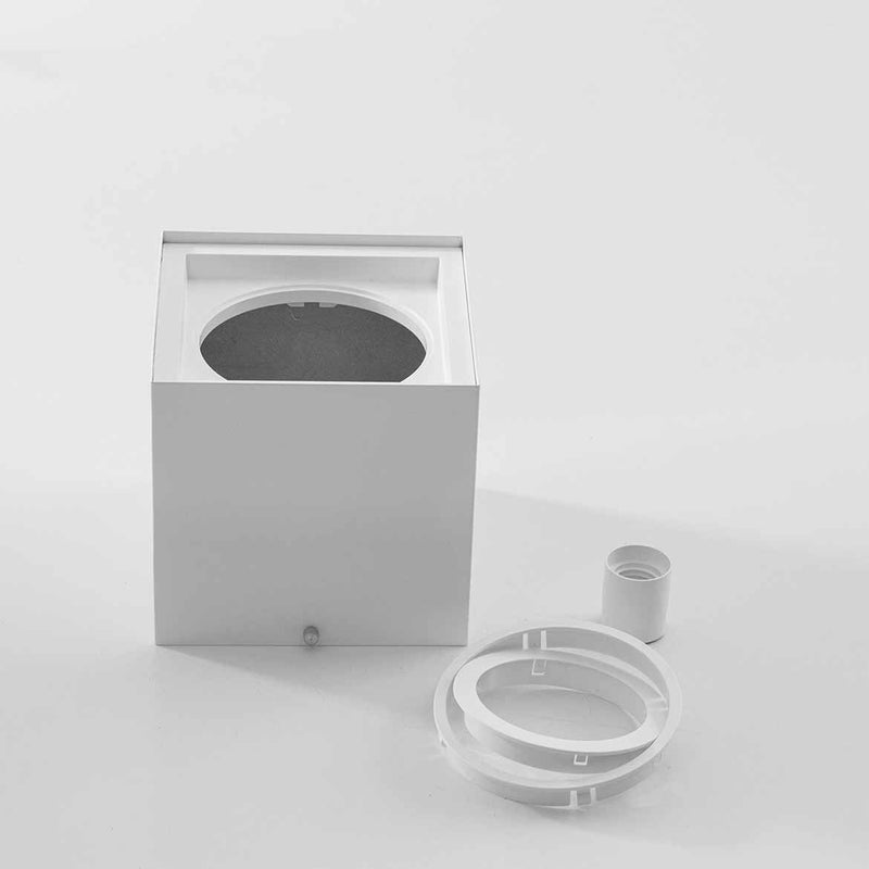 Plafon Spot Sobrepor Quadrado Branco Box para PAR30 Starlumen ST2758