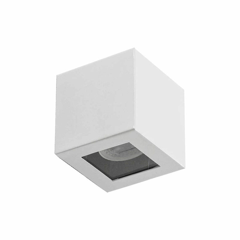 Arandela Box Cubo 1 Facho Externa em Alumínio para Pergolado p/ MR11 GU10 Starlumen ST2778