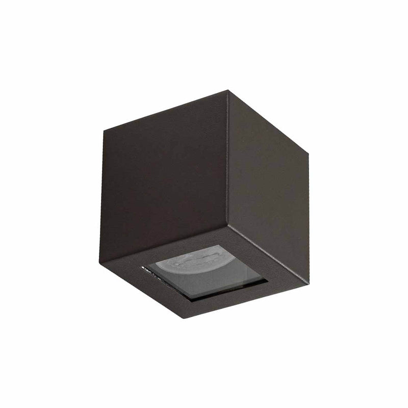 Arandela Box Cubo 1 Facho Externa em Alumínio para Pergolado p/ MR11 GU10 Starlumen ST2778