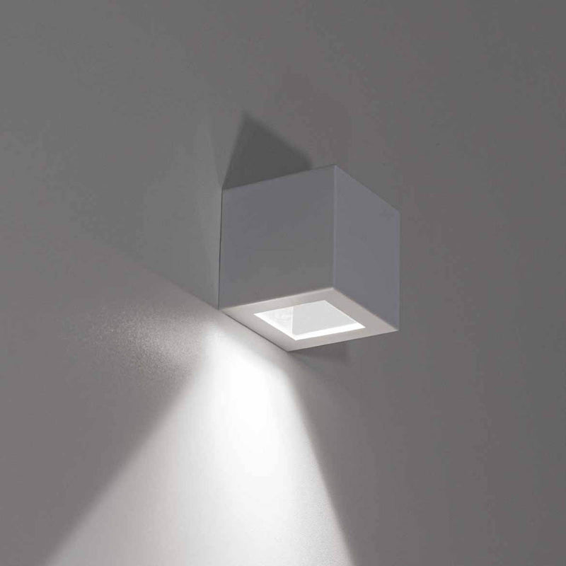 Arandela Box Cubo 1 Facho Externa em Alumínio para Pergolado p/ MR11 GU10 Starlumen ST2778