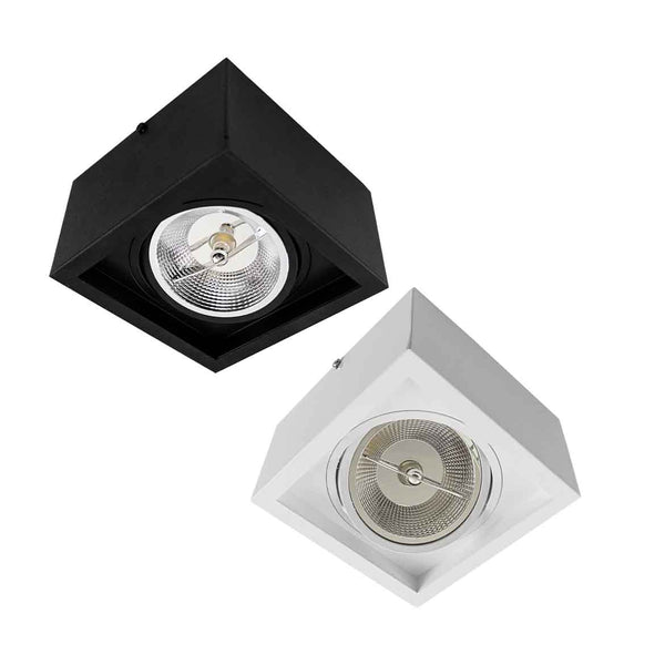 Plafon Spot de Sobrepor Box em Alumínio p/ LED AR111 1XGU10 Starlumen ST2939