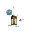 Pendente Artesanal Latão London 25 Cm Vintage Rustica 006 St1435