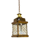 Pendente Artesanal Latão Argélia 31cm Vintage Rustica 012 ST1436-Ouro velho