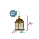 Pendente Artesanal Latão Argélia 31cm Vintage Rustica 012 ST1436-Ouro velho