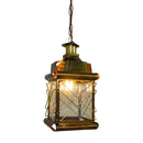 Pendente Artesanal Latão Argélia 31cm Vintage Rustica 012 ST1436-Ouro velho