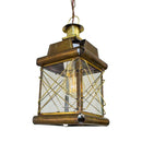 Pendente Artesanal Latão Argélia 31cm Vintage Rustica 012 ST1436-Ouro velho