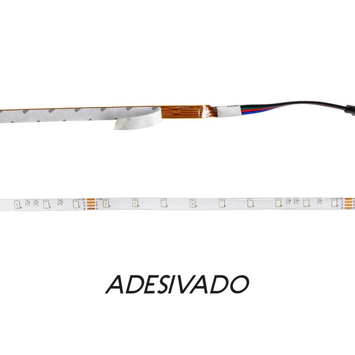 1 Rolo 5m Fita Led Rgb + Fonte + Controle St2047-Starlumen-