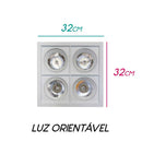 Spot Quadruplo Embutir Teto Orientavel P/ 4x Ar111 1415/2X2-BM St1615