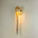 Arandela Clam em Vidro e Corrente Metálica Dourada para GU10 AR1380DO ST1908