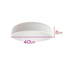 Plafon Victoria Branco Sobrepor Redondo Alumínio Ø40cm 161-BT St2211