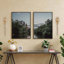 Arandela Clam em Vidro e Corrente Metálica Dourada para GU10 AR1380DO ST1908