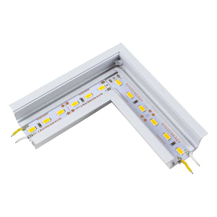 Conexão 90º LED para Perfil de Embutir Save Energy SE-275.1900 ST2057