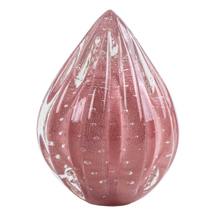 Adorno De Cristal Rosê Quartz Murano Pinha 3016/RO São Marcos St2056