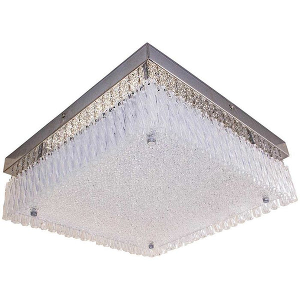 Plafon Hélix Cristal Led 21w 3000k 38 Quadrado Mantra 30290 St1579