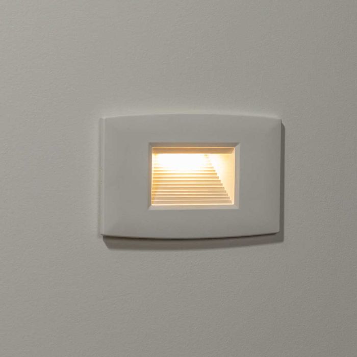 Luminária Parede Balizador Step Branca LED 2W Cx 4x2 DN30418 Opus ST2529