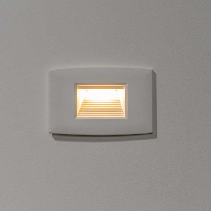 Luminária Parede Balizador Step Branca LED 2W Cx 4x2 DN30418 Opus ST2529