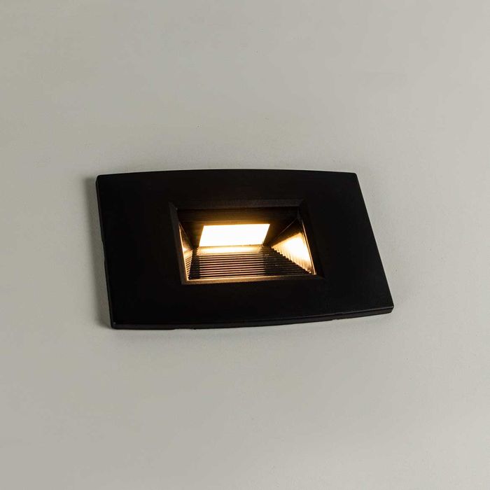 Luminária de Parede Balizador Step Caixa 4x2 LED 2W IP65 Opus 30432 ST2293