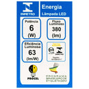 Lâmpada LED PAR20 6W Dimerizável E27 Bivolt IRC90 St1656