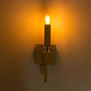 Arandela Tocha Moderna Ouro Com Cristal Soquete E14 WPG-31236-1L St1857