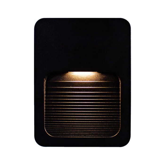 Luminária Balizador para Parede Fit LED 2W Preto Slim Ip65 33419 St1337