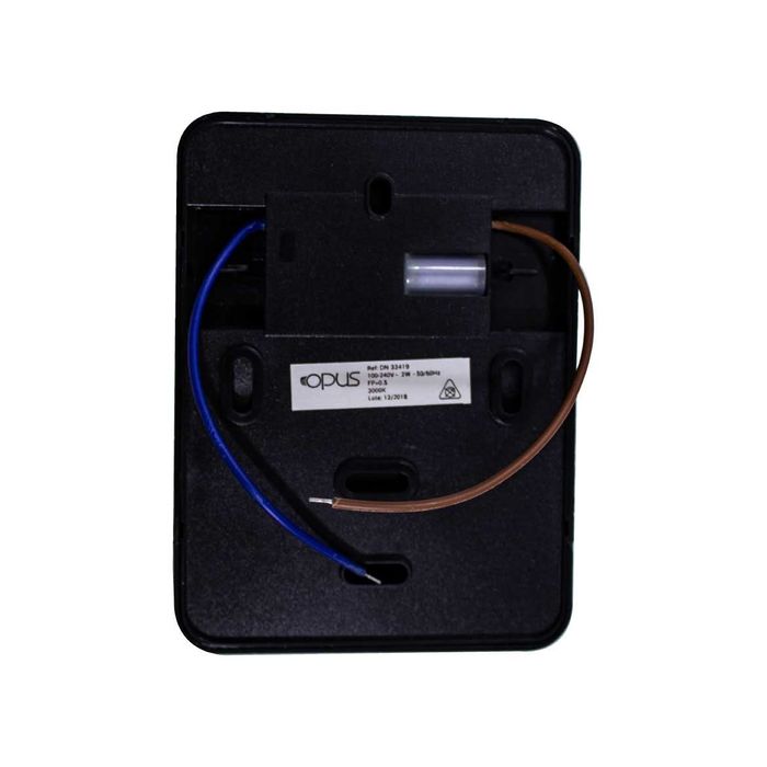 Luminária Balizador para Parede Fit LED 2W Preto Slim Ip65 33419 St1337